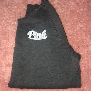 PINK gray pullover